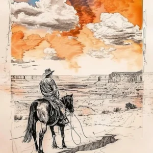 Big Sky Country Cowboy Collage 4