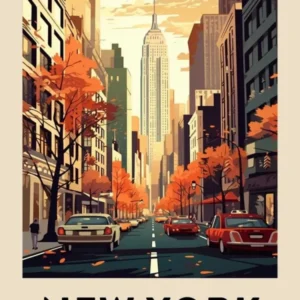 Vintage Travel Poster New York 7