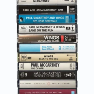 Paul McCartney - Music Poster - Albums on Cassette Print