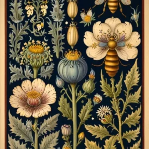William Morris Bees And Flowers 1
