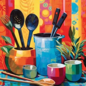 African Cuisine Matisse Inspired Illustration4
