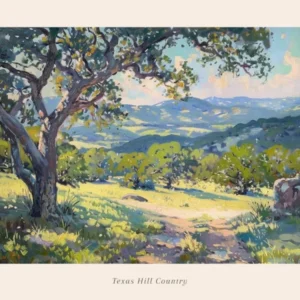 Western Landscapes Texas Hill Country 2 Poster