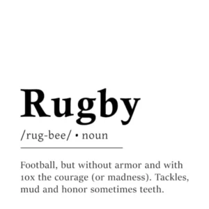 Rugby Definition Poster - Dictionary