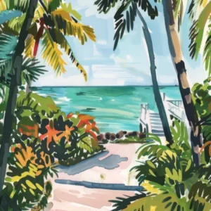 Travel Poster Happy Places Key West 4