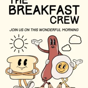 The Breakfast Crew Retro Characters