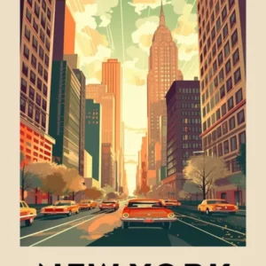 Vintage Travel Poster New York 6