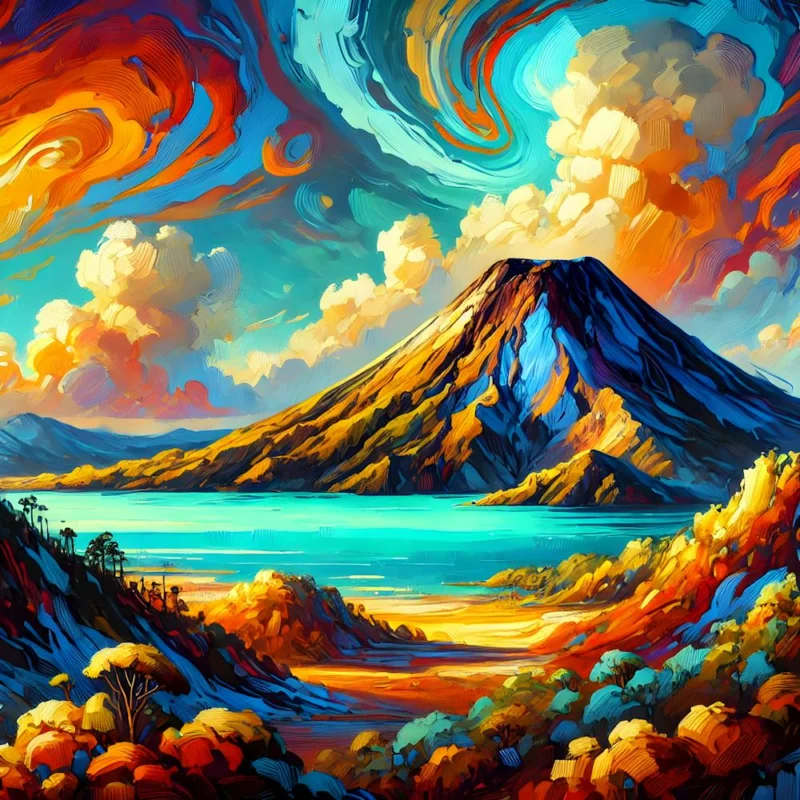 Santa Ana Volcano El Salvador Colorful