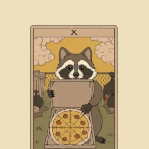 Wheel Of Fortune Raccoons Tarot