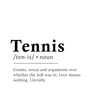 Tennis Definition Poster - Dictionary