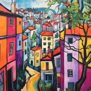 Porto Portugal 4 Fauvist Painting