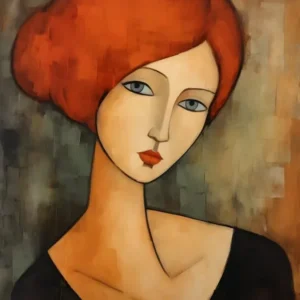 Contemporary art of woman's portrait 7