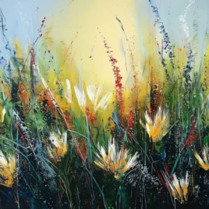 Modern Art Plants Flowers Freehand Oil Painting