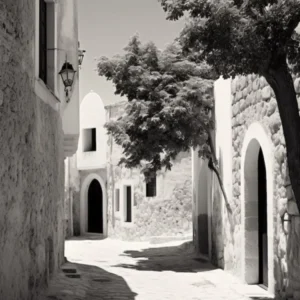 Rhodes, Greece, Mediterranean Black And White Photography Analogue 4