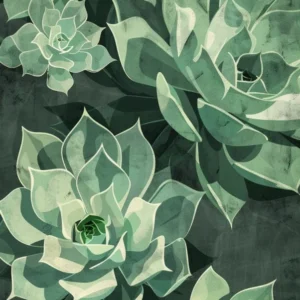 Succulents Plant Minimalist Illustration 2