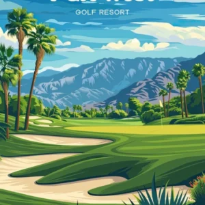 PGA West Golf Club California Travel Art
