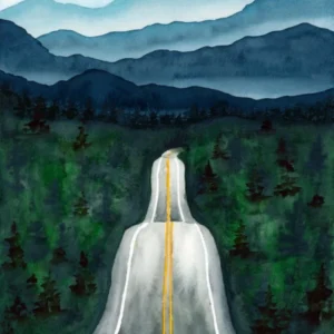 Blue Ridge Mountain Road Trip Landscape