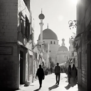 Palestine, Black And White Analogue Photograph 1