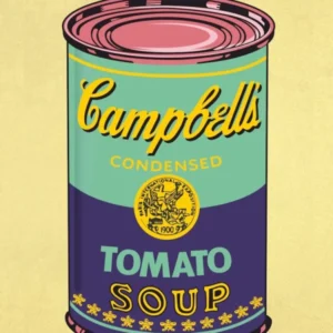 CAMPBELL´S SOUP TURQUOISE | POP ART Digital creation | THE BEST OF POP ART, NOW IN DIGITAL VERSIONS! Prints with bright colors, sharp images and high image resolution.