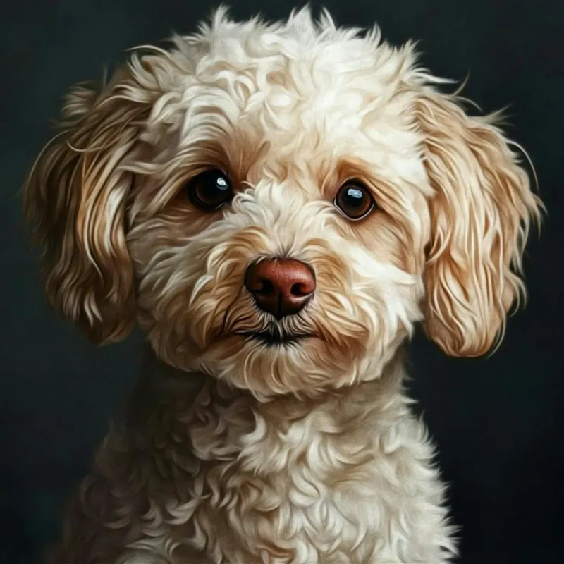 A Hyper Realistic Depiction Of Maltipoo Dog