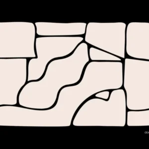 Solid Fluid Landscape Black And White Monochrome Abstract Bedroom