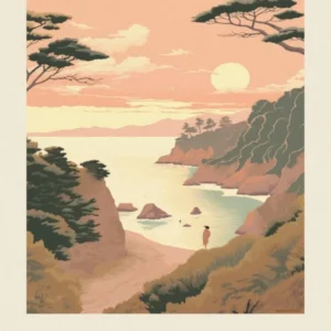 Vintage Travel Poster New Zealand