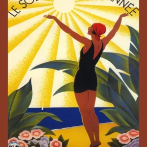 Sur La Cote, French Beach Sun Poster