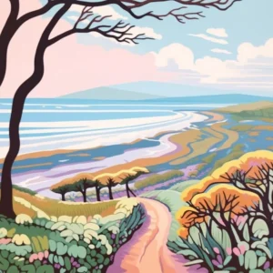 The Northumberland Coast England 1 Hike Illustration