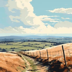 The Shropshire Way England 2 Hiking Trail Landscape