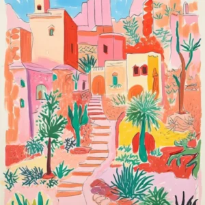 Riyadh, Dreamy Storybook Illustration 5