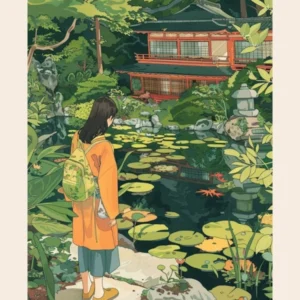 In The Garden Poster Ginkaku Ji Temple Gardens Japan 8