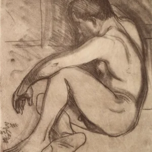 Nude Boy Seated, 1916 By Magnus Enckell