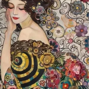 Klimt woman portrait - Lady In Gold