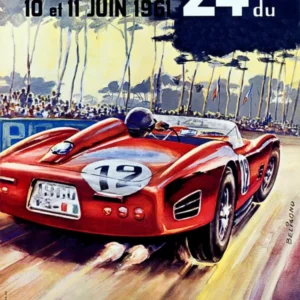 Old Timer Car On The Race, France