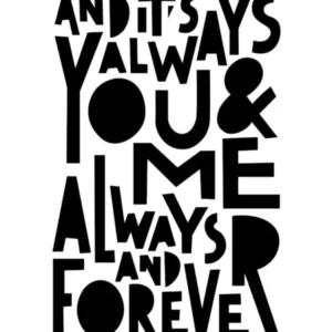 You And Me Always And Forever Song Lyric 01
