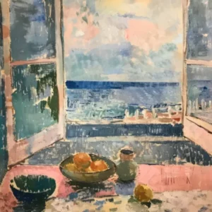 Whispers Of The Shore Painting Inspired By Paul Cezanne