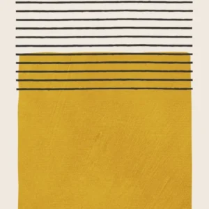 Minimalist Mustard And Horizontal Lines