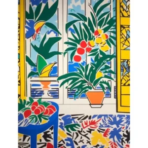 Miami Beach Florida Matisse Style 1 Watercolour Travel Poster