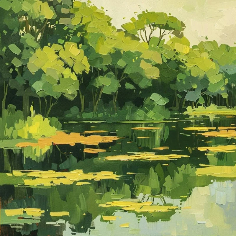 A Pantanal In Brazil Oil Painting Illustration 1720366689 4