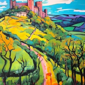 Volterra Italy 3 Fauvist Painting