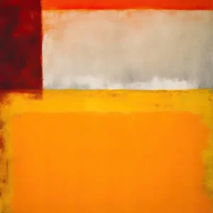 Orange Tones Abstract Rothko Quote 3