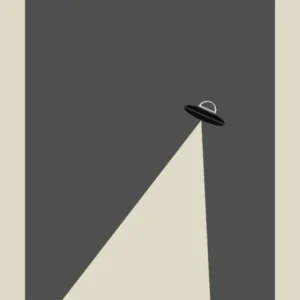 Space Poster Minimalist 1960s Wall Art Mid Century Modern Decor Retro Gift Black Kitchen Print Minimal Sci Fi Rocket Ship 1