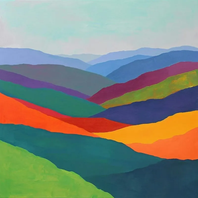Colourful Abstract Great Smoky Mountains National Park Usa 1