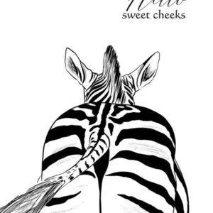 Zebra Bum Funny Animal Bathroom 1