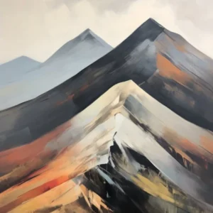 Stob Ban Grey Corries Scotland Mountain Painting
