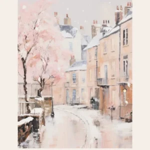 Dreamy Winter Painting Poster Bath United Kingdom 1