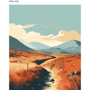 The Kerry Way Ireland 4 Hiking Trail Landscape Poster