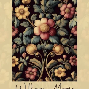 William Morris Artprint, Beautiful Flowers Pattern, Modern Colores, Typograie Style, Pia
