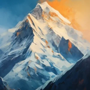 Nanga Parbat Pakistan 4 Mountain Painting