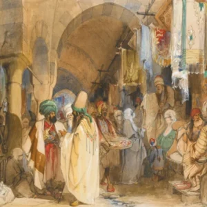 The Grand Bazaar, Constantinople, Amadeo Preziosi