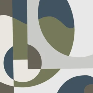 Scandinavian Abstract In Blue And Green